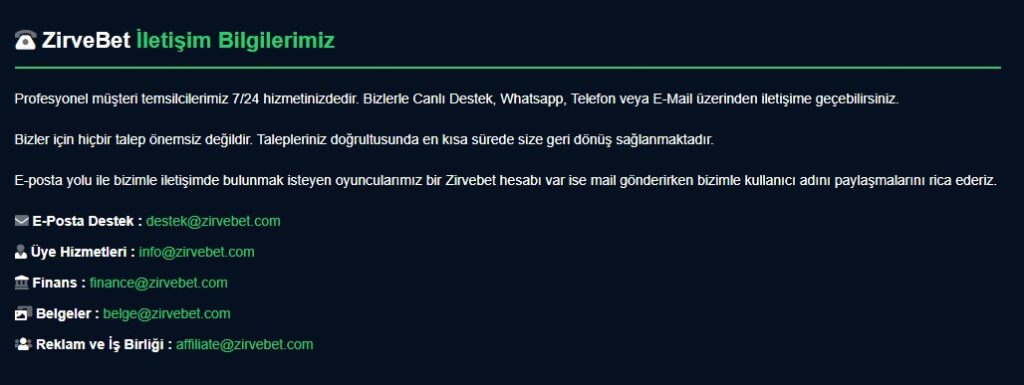 zirvebet şikayet