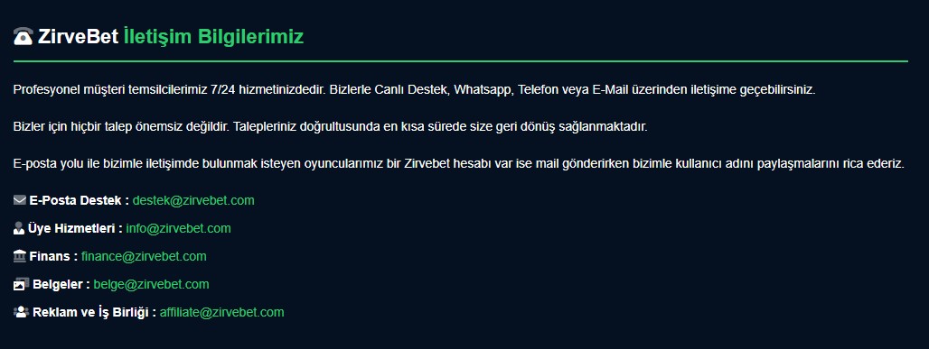 zirvebet şikayet